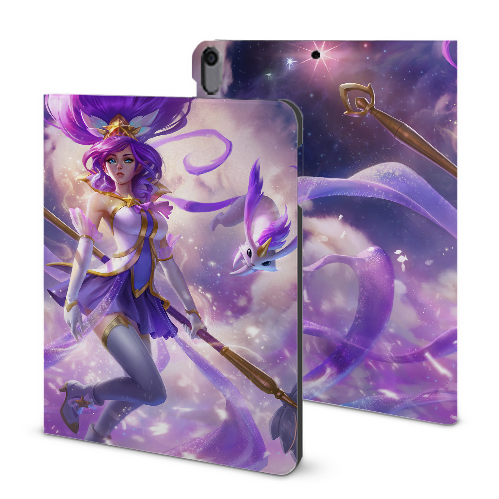 （画像用） リーグ・オブ・レジェンド League of Legends LOL IPad ケース ブック型 PUレザー TPU 耐衝撃 軽量 薄型 ペン収納なし 全面保護 IPad 各モデル対応